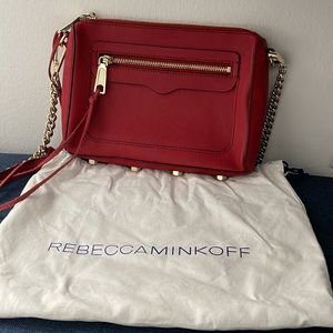 Rebecca Minkoff red leather crossbody